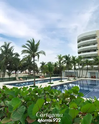 a view of the swimming pool at the resort at Cartagena Apartamento 409 Edf Morros 922 ToLuSa in Cartagena de Indias