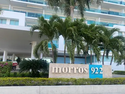 a sign for morocco in front of a building at DISFRUTE Y PLAYA in Cartagena de Indias