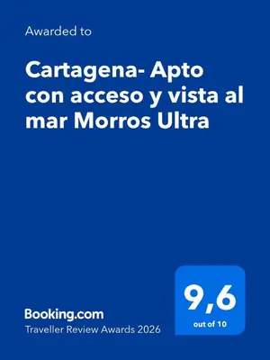 a screenshot of a cell phone with the text carrierapa apo can access y at Cartagena- Apto con acceso y vista al mar Morros Ultra in Cartagena de Indias