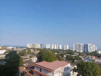 a view of a city with tall buildings at Brisa de la Bahia in Cartagena de Indias