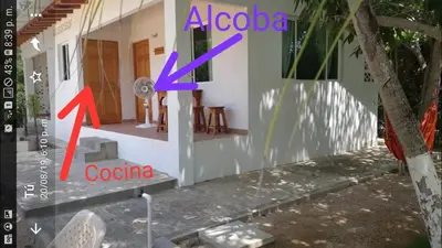 a view of the outside of a house at Cabaña 2 en la mejor playa de Coveñas in Coveñas