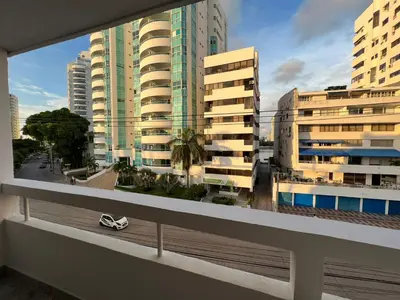 a view of a city from a balcony with buildings at Apartamento -Laguito-Bocagrande in Cartagena de Indias