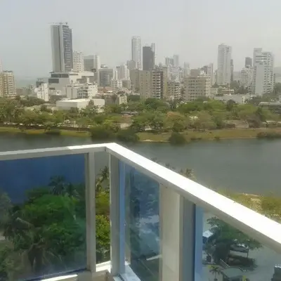 Apartamento con vista al laguito y al mar