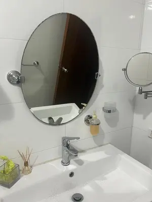 a bathroom with a sink and a mirror at Exquisite apartment in El Laguito Cartagena in Cartagena de Indias