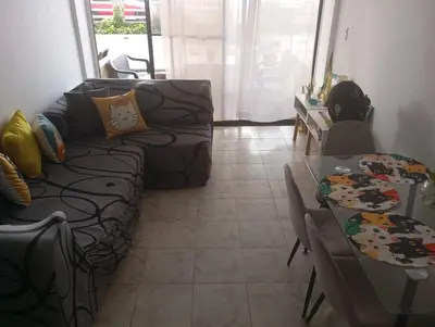 a living room with a couch and a table at @casa_grace Bienvenidos! in Cartagena de Indias
