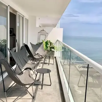 12 personas en Morros apto familiar frente al mar Cartagena 4 hab playa piscina