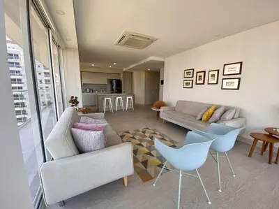 a living room with a couch and chairs at MQ 1006 Cartagena, Playa cercana in Cartagena de Indias