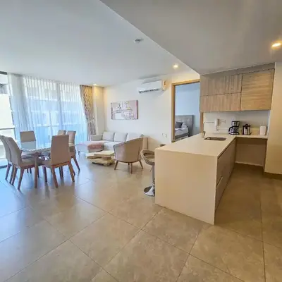 Apartamento 2 habitaciones en Condominio frente al mar en Cartagena.