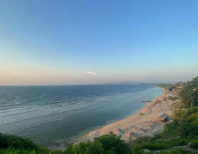a view of a beach with the ocean at Punta Arena EcoHostal & EcoFit - Your Eco-Friendly Oasis 02 in Playa Punta Arena