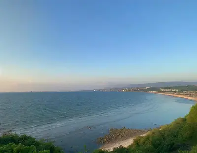 a view of the shoreline of a beach at Punta Arena EcoHostal & EcoFit 01 in Playa Punta Arena