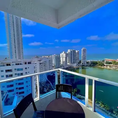 Apartamento hermoso en cartagena el laguito bocagrande con vista al mar