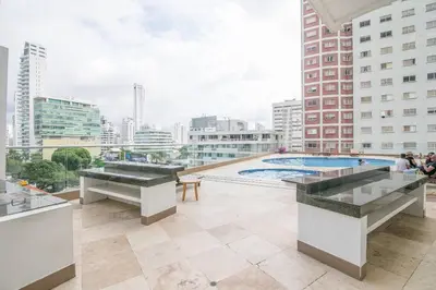 a view of a building with a pool and buildings at 2-2 Palmetto Eliptic 3403 Enchanted Jewel in Cartagena de Indias