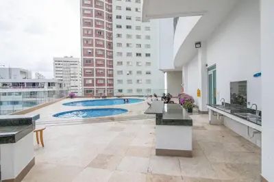 a view of a building with a swimming pool at 2-2 Palmetto Eliptic 3403 Enchanted Jewel in Cartagena de Indias