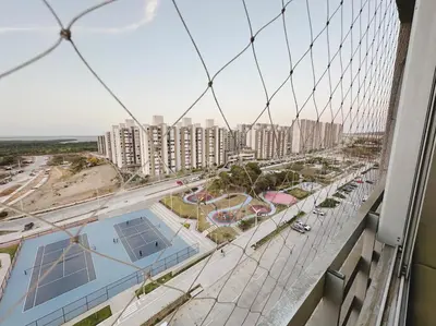 a view of a city from a building at Apto nuevo al lado de la UNorte, 10 Min Buena vista Grav vista in Barranquilla