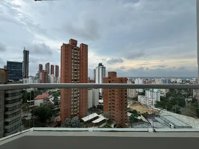a view of a city skyline from a balcony at Confortable Apartamento Alto Prado in Barranquilla