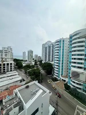 an aerial view of a city with tall buildings at Vista al Mar - 77Rentals in Cartagena de Indias