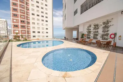 a swimming pool on the roof of a building at U-GO Palmetto Eliptic - Confort y Estilo en Cartagena in Cartagena de Indias