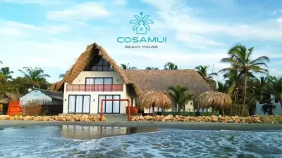 a rendering of a house on a beach at Cosamui Beach House in San Bernardo del Viento