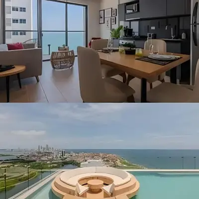 Stunning Sea View and Historic Center 20th FL/ 2BR