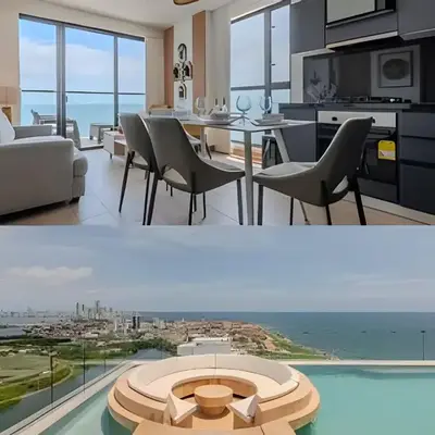 Espectacular Vista al Mar and Historic Center 2BR