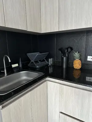 a kitchen with a sink and a counter top at 203 Apartamento Frente al Mar in San Bernardo del Viento