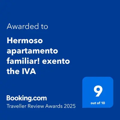 a screenshot of a phone with the text awarded to himosarmaarmaarma familiar at Hermoso apartamento familiar! exento de IVA in Barranquilla