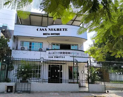 a casa neccessary hospital entrance in front of a building at CasaNegreteHostalBoutique in Cartagena de Indias