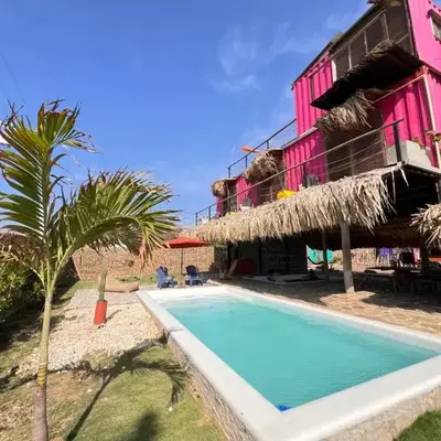 Surf Mojarra Beach Habitación privada con vista al mar