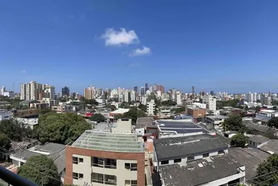 a view of a city with buildings in the background at aptobibibarranquilla in Barranquilla