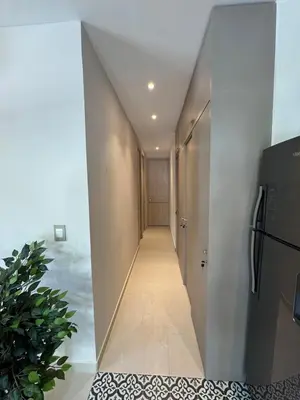 a hallway with a stairway leading to a room at Comfort Retreat in Bocagrande in Cartagena de Indias