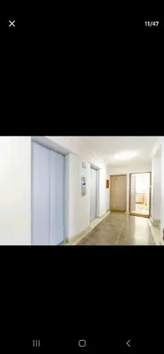 two pictures of a room with a hallway at Marinares apartamento in Cartagena de Indias