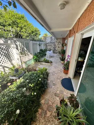 a patio with plants on a house at Beach, kitesurfing loft en Cartagena, La Boquilla in Cartagena de Indias