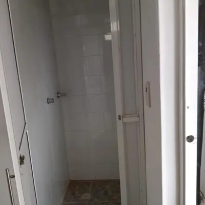 a bathroom with a walk in shower and a shower at Dulce Barú in Cartagena de Indias