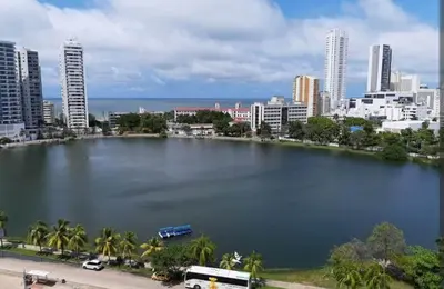 a large lake in the middle of a city at Cartagena in Cartagena de Indias