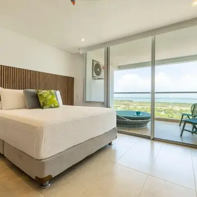 Suite con daybed piso 16 y balcón panorámico CB1638