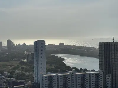 a view of a city with buildings and the ocean at TorrePRIMI1905 in Cartagena de Indias
