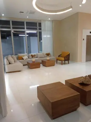 a large living room with couches and tables at Crespo Horizon Suite in Cartagena de Indias