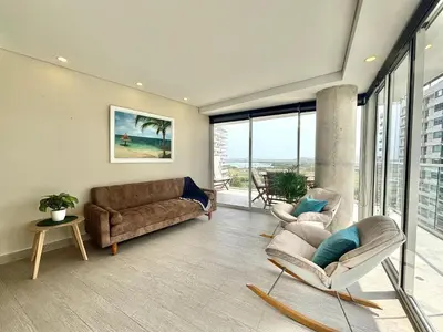 a living room with a couch and two chairs at Martinique 1001 luxure escape & comfort in Cartagena de Indias