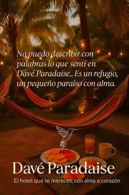 a poster of a table with a plate of food at Davé Paradise in Cartagena de Indias
