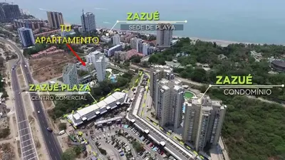 an aerial view of a city with buildings at Bello Horizonte y CC ZAZUE in Santa Marta