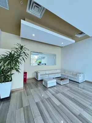 a living room with couches and a potted plant at Apartamento entero amoblado con excelente ubicación en Barranquilla in Barranquilla