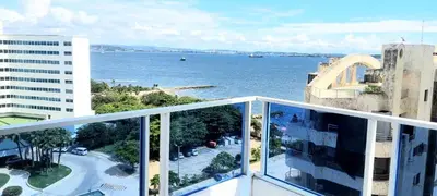 a balcony with a view of the water at Balcon y Vista al Mar in Cartagena de Indias