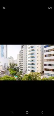 a view of a city with tall white buildings at El Laguito Apartamento in Cartagena de Indias
