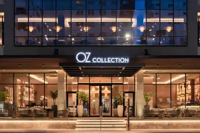 a store front of a building with a sign on it at OZ Hotel Collection in Cartagena de Indias