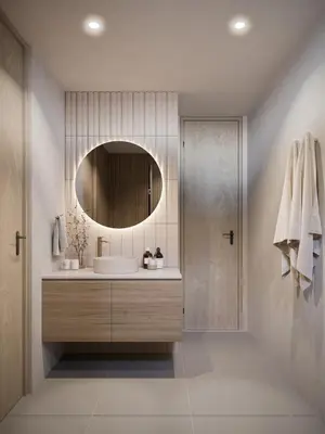 a bathroom with a sink and a mirror at Luxury Oasis Private Pool Wine BBQ and Sea in Cartagena de Indias
