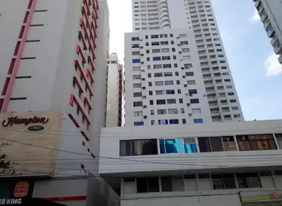 a group of tall buildings in a city at Hermoso apartamento caribeño Bocagrande Cartagena 100 metros in Cartagena de Indias