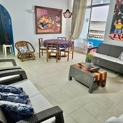 Hermoso apartamento caribeño Bocagrande Cartagena 100 metros