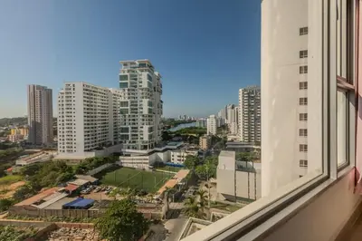 a view from a window of a city at The best Luxury Suite in Cartagena in Cartagena de Indias