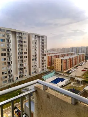 a view from a balcony of apartment buildings at Apartamento con Vistas a la Ciudad in Barranquilla