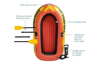 an illustration of the inside of a red tube at Vista a Laguna de Kristal + Bote inflable in Los Arrayanes